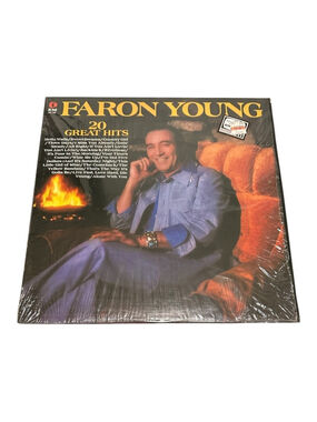 Vintage Faron Young Vinyl LP 20 Great Hits Album 1977 K-Tel Country Black Canada
